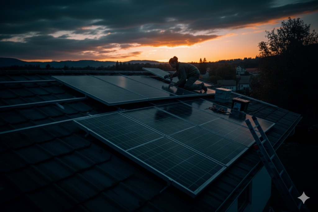 Solceller installation